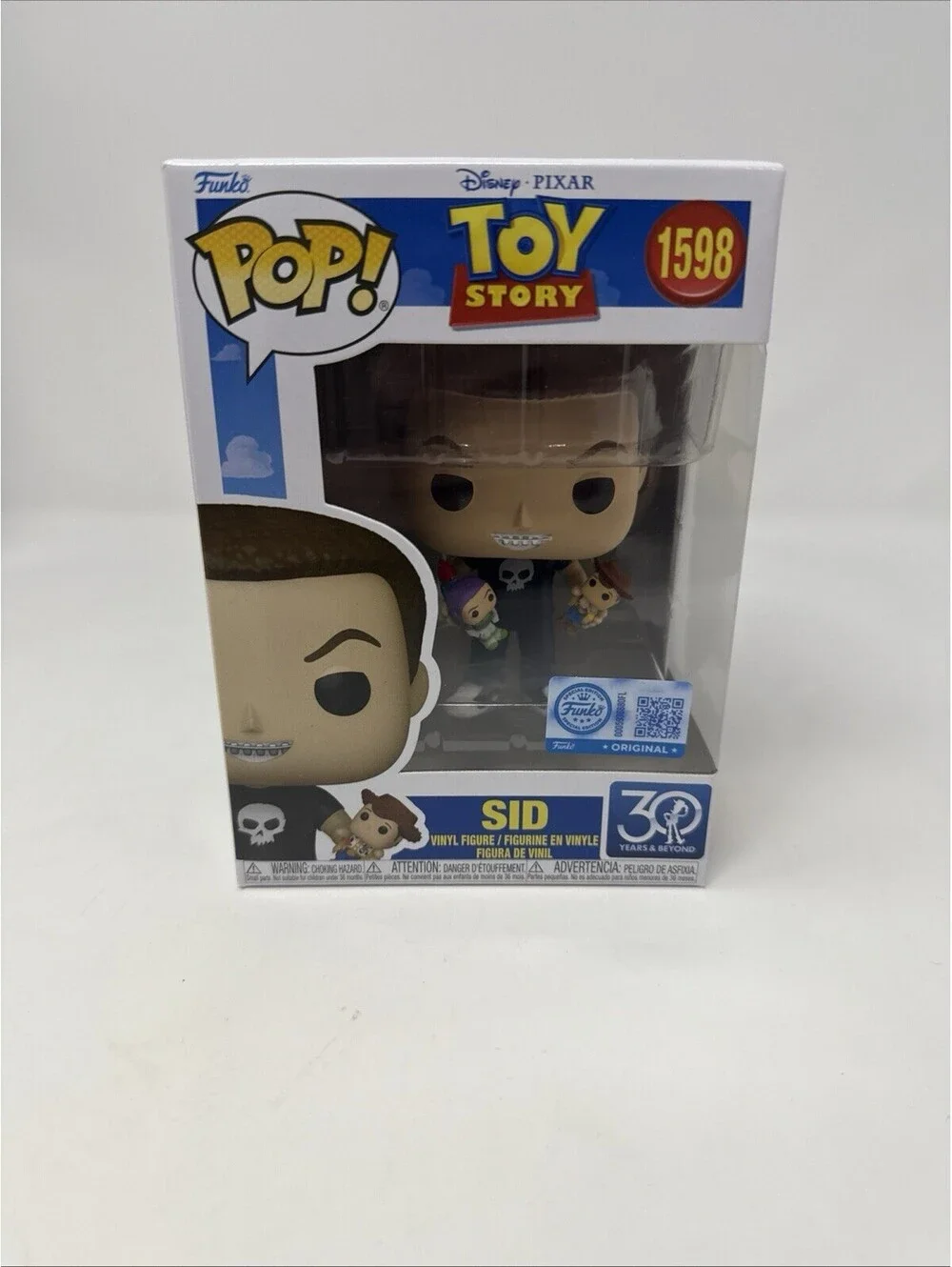 Funko Pop! Toy Story 30th Anniversary Sid #1598 Exclusive Figure w/ Protector